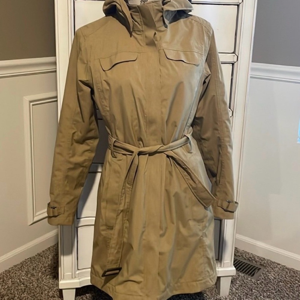 Women's Tan Belted Trench Coat | REI Rain / Wind Jacket